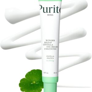 PURITO Centella Unscented Eye Cream, Korean Centella, for Sensitive Skin, Soothing, Facial Eye Cream for face, Dark Circles, Wrinkles, Puffiness, K-Beauty, Vegan & Cruelty-Free, 30ml 1fl.oz