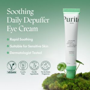 PURITO Centella Unscented Eye Cream, Korean Centella, for Sensitive Skin, Soothing, Facial Eye Cream for face, Dark Circles, Wrinkles, Puffiness, K-Beauty, Vegan & Cruelty-Free, 30ml 1fl.oz - Image 2