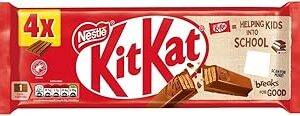 Kit Kat 4 Finger Milk Chocolate Bar Multipack, 4 x 41.5g
