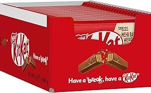 Nestle KitKat Classic chocolate bar, crunchy bar with milk chocolate & crispy waffle, pack of 24 (24x41.5g)