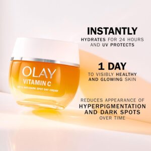 Olay Vitamin C Face Moisturiser Day Cream SPF 30, Skincare with Niacinamide 99% Purity Brightening Skin Care: Anti-Dark Spot Action, Evens, Hydrates Non-Greasy, Non-Sticky 50ml - Image 2