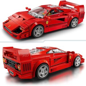 LEGO Speed Champions Ferrari F40 Supercar Buildable Vehicle, Toy Model Car for 9 Plus Year Old Boys and Girls, with Driver Minifigure, Kids' Bedroom Decoration, Gift Idea 76934 - Image 3