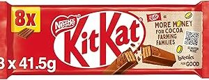 Kit Kat 4 Finger Milk Chocolate Bar Bumper Multipack, 8 x 41.5g