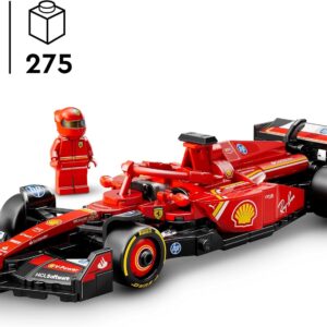 LEGO Speed Champions Ferrari SF-24 F1 Race Car Toy with a Collectible Formula 1 Driver Minifigure - Model Kits for 10+ Year Old Boys & Girls or Adult Motorsport Fans 77242 - Image 2