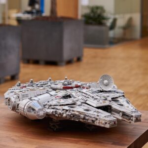 LEGO Star Wars Millennium Falcon, UCS Set for Adults, Model Kit to Build with Han Solo, Princess Leia & Chewbacca Minifigures, Plus Droid Figure, Collectible Gifts for Teenagers, Boys and Girls 75192 - Image 4