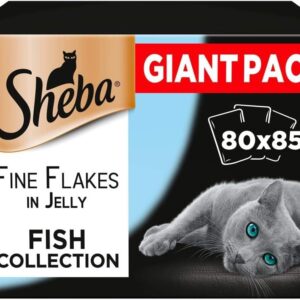 Sheba Delicacy Fishy Flavours in Jelly - Wet Cat Food - 80x 85g