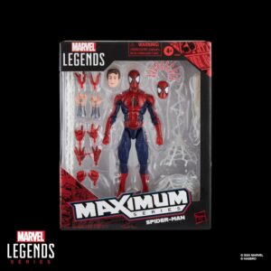 Marvel Legends Maximum Series Spider-Man Action Figure, Rot/Blau