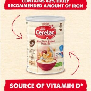 Cerelac Mixed Fruits & Wheat Infant Cereal with Milk 1kg | from 7 months+ | Baby Cereal