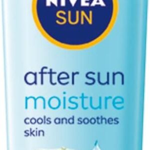 NIVEA SUN After Sun Moisturising Soothing Lotion (400 ml), Cooling Moisturiser with Aloe Vera, Naturally Soothing After Sun Care with 24-Hour Effectiveness
