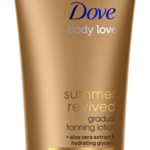 Dove Summer Revived Medium to Dark Gradual Tanning Lotion for a gradual tan and natural, radiant glow non‑greasy self-tan for all skin types 200 ml - Image 2