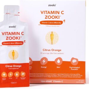 Zooki Liposomal Vitamin C 1000mg Liquid – 4X Higher Absorption – Great Taste, Sugar Free, Vegan – Alternative to High Strength Vitamin C Tablets – Immune System – Energy (Citrus Orange, 30 Servings) - Image 3